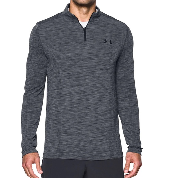Under Armour Men's 1/4 Zip Graphite Threadborne Seamless Pullover Shirt 2XL - Picture 1 of 7